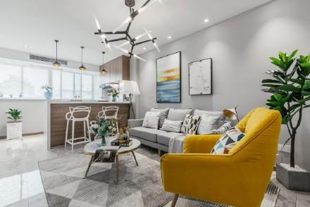 39㎡的小复式北欧风格两居室装修效果图