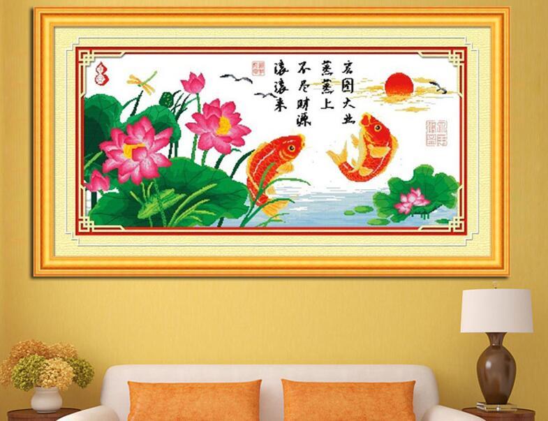 好看的客厅十字绣