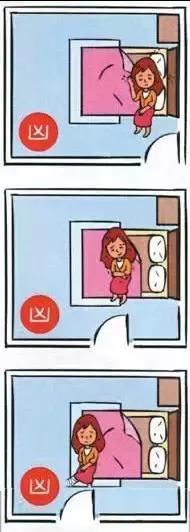 房门对到床