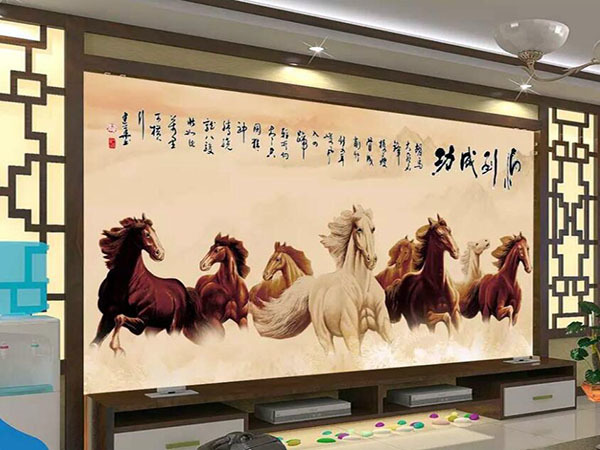 马到成功挂在什么位置