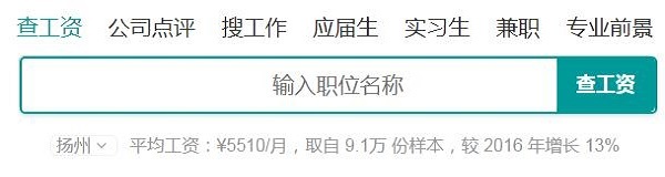 扬州平均工资
