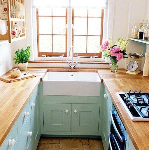 简易小型厨房橱柜图图片