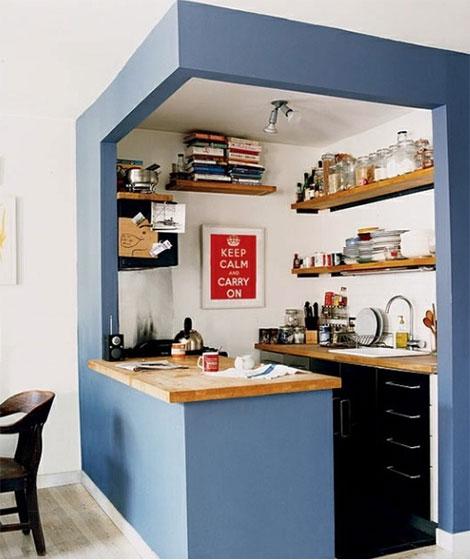 北欧风格小厨房柜子效果图