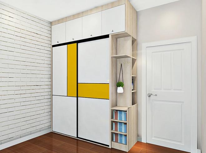 现代简约风格卧室壁柜的款式效果图