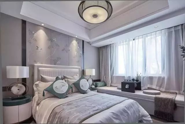 新中式风的卧室设计 中式室内设计图片大全