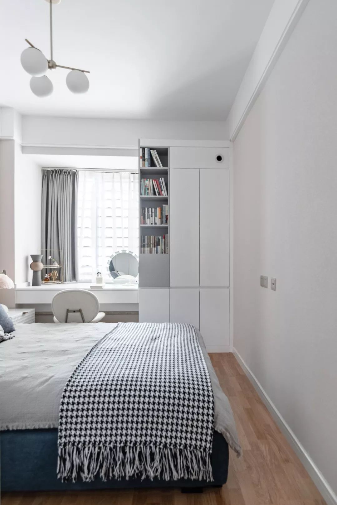 84平北欧风小户型三居室装修效果图 简单且优雅温馨