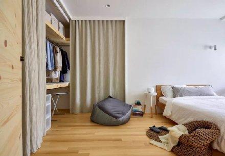 100平米的日式原木风二居室装修效果图