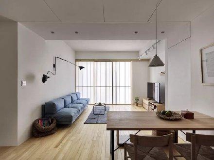 100平米的日式原木风二居室装修效果图