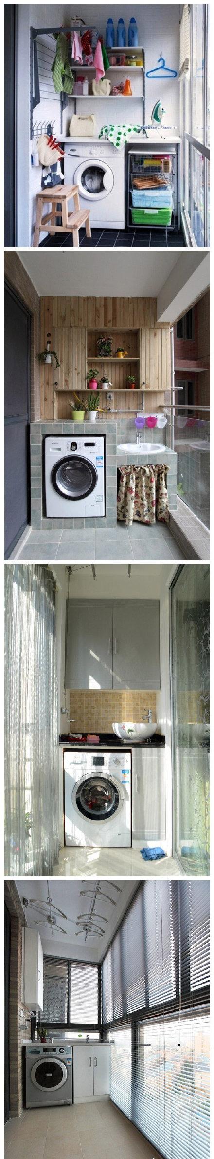 阳台洗衣机设计装修效果图