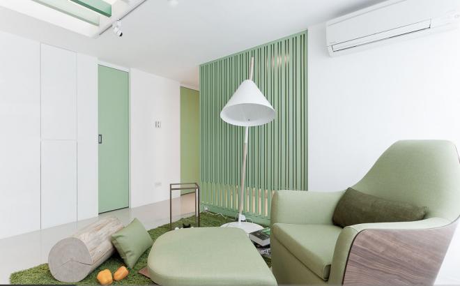 濮阳60平米公寓绿色系小清新装修效果图