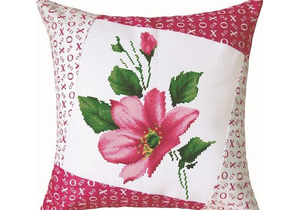 十字绣枕头介绍在家也能自己绣