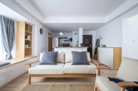 北海日式三居室装修效果图