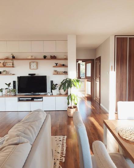 90 ㎡浅木色的日式家 装修设计效果图