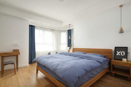 95㎡简约北欧风格三居室装修设计案例 卧室装修效果图